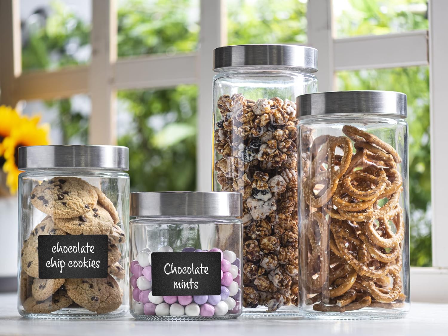 4pc Canister Sets for Kitchen  - Food Storage In The Kitchen avis et prix