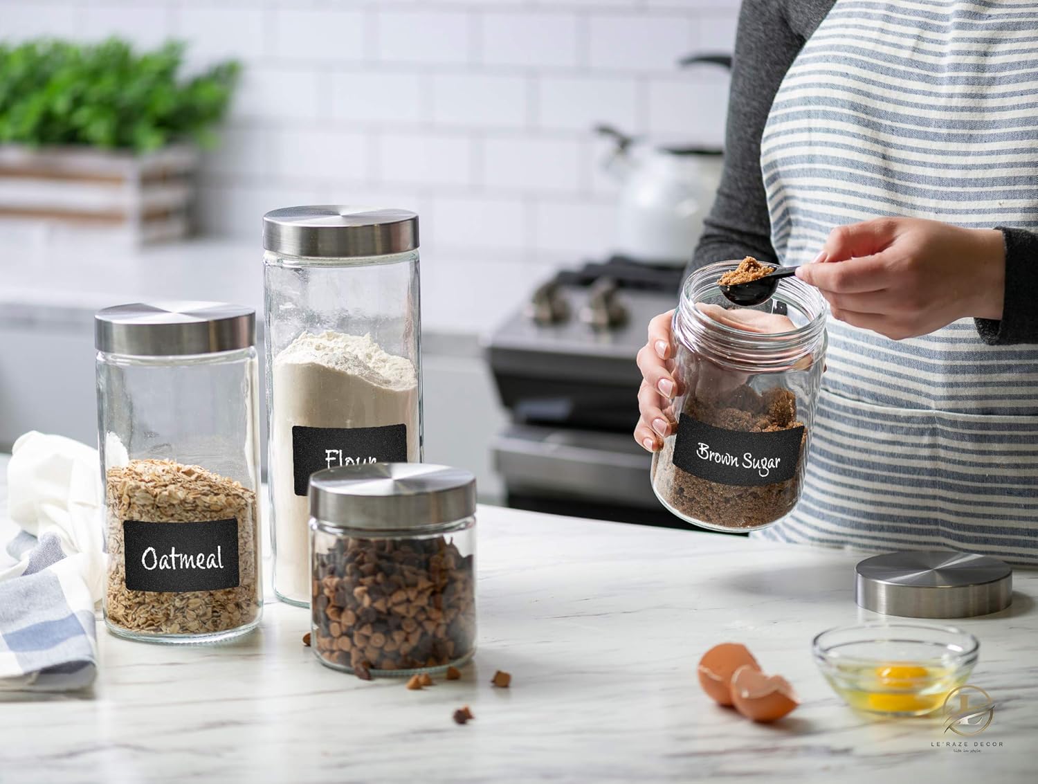 4pc Canister Sets for Kitchen  - Food Storage In The Kitchen avis et prix
