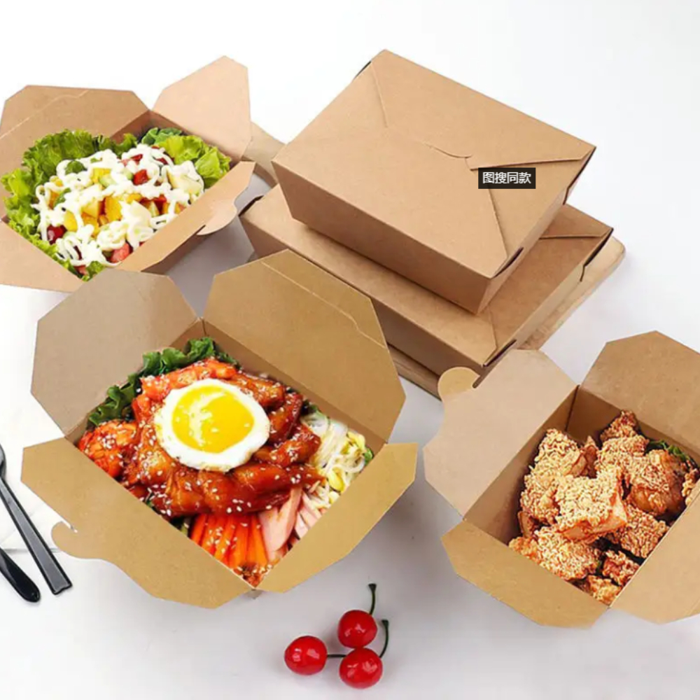 Multiple Disposable Kraft Pape - Food Storage Restaurant avis et prix