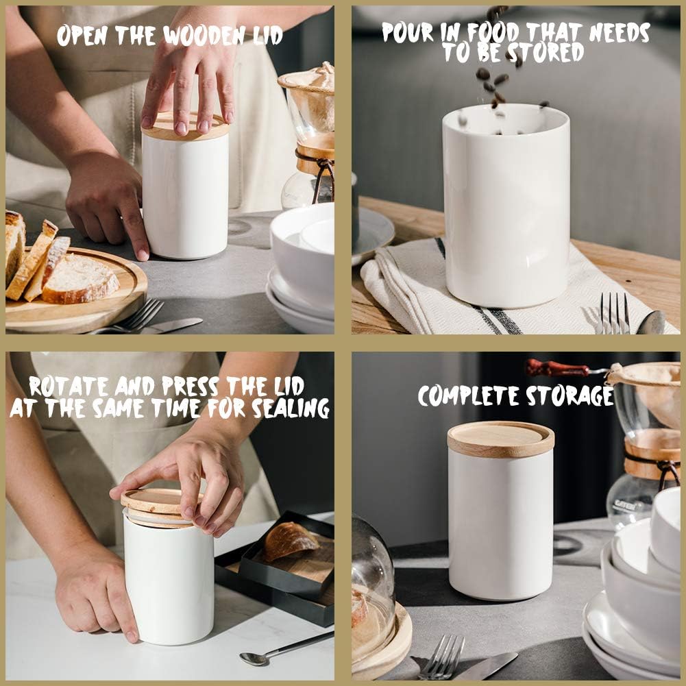 Kitchen Canisters Ceramic Food - Food Storage In The Kitchen avis et prix