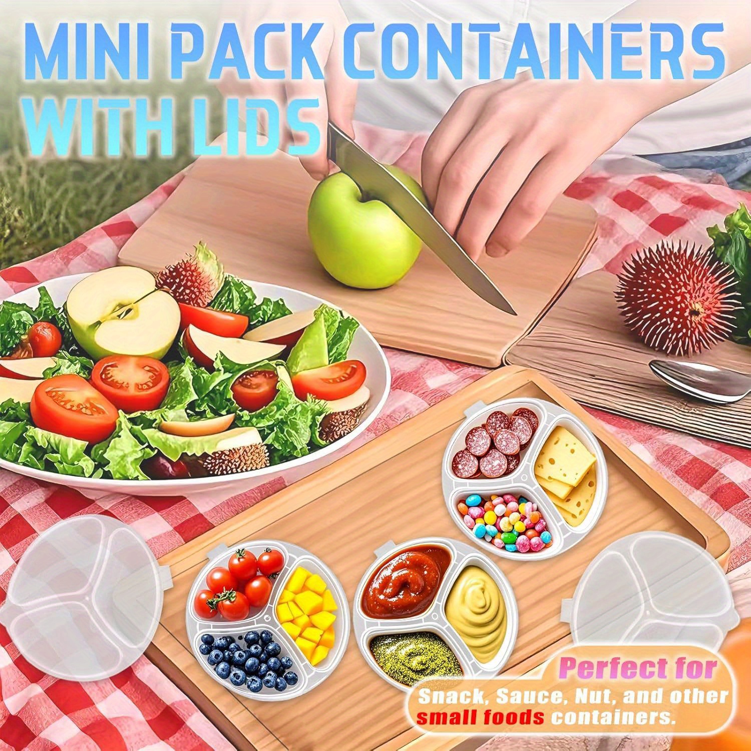 Round 3-Compartment Disposable - Food Storage For Restaurant avis et prix