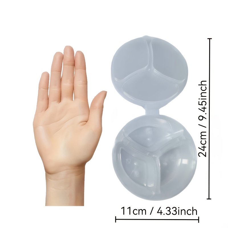 Round 3-Compartment Disposable - Food Storage For Restaurant avis et prix