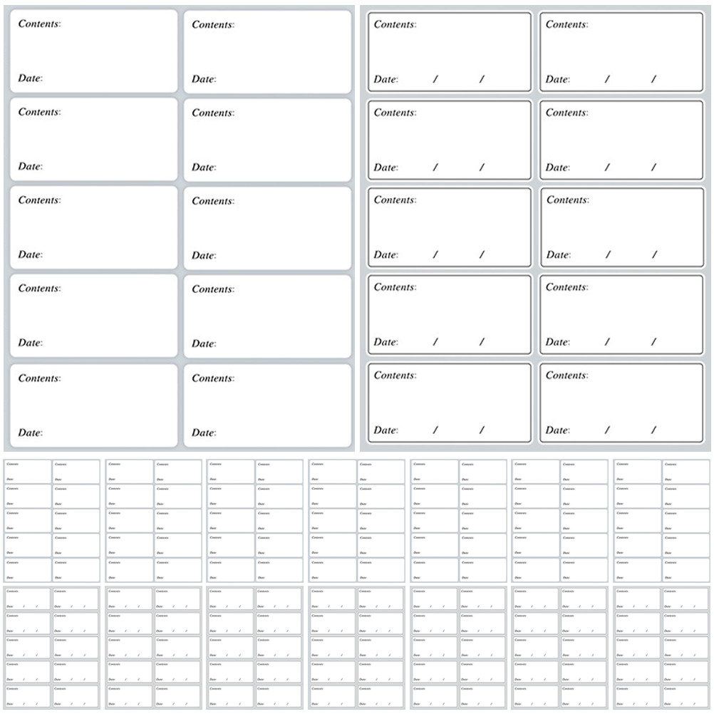 40 Sheets Food Labels Blank Po - Food Storage Expiration Dates avis et prix