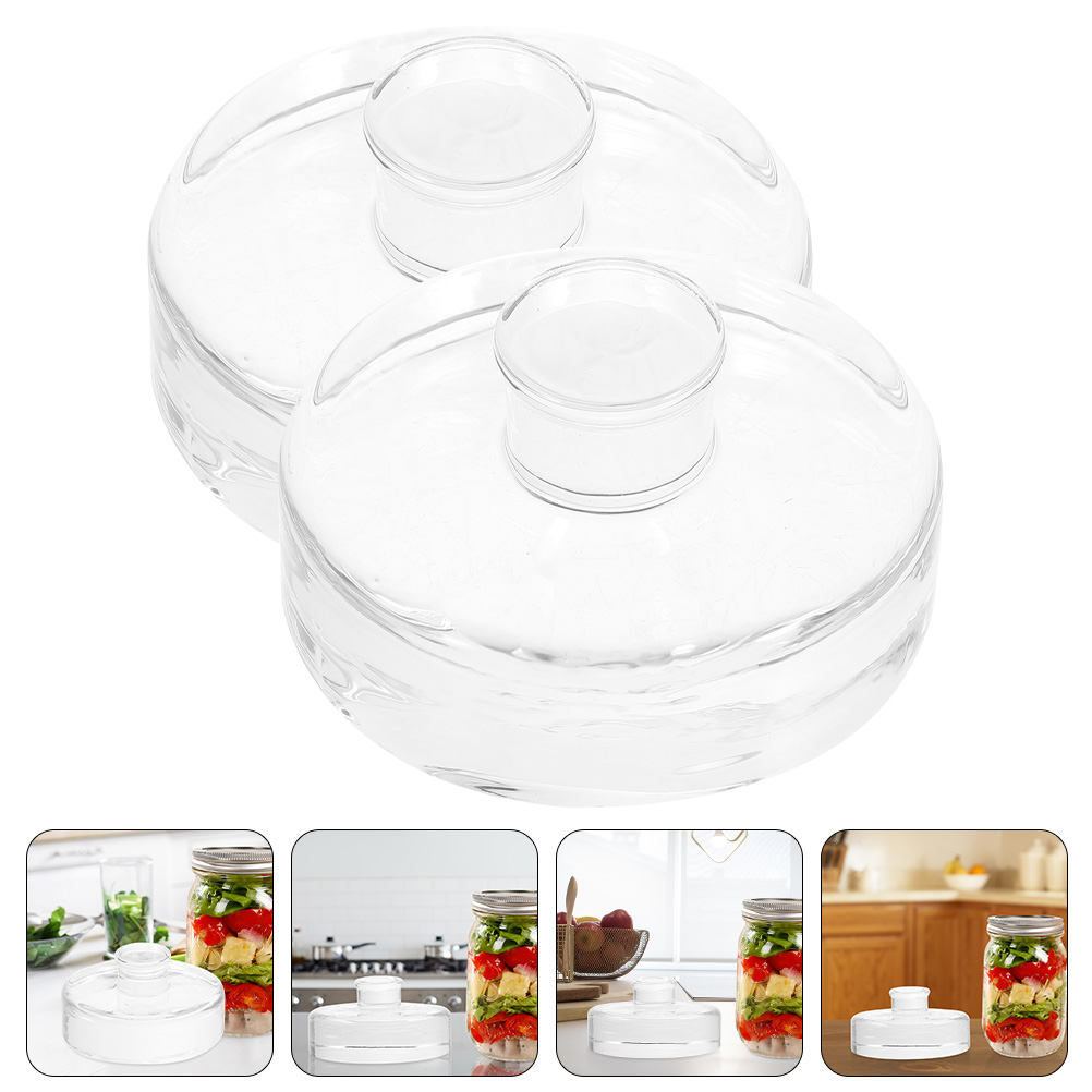 2 Pcs Fermented Glass Weights  - Mason Jar Wide Mouth avis et prix
