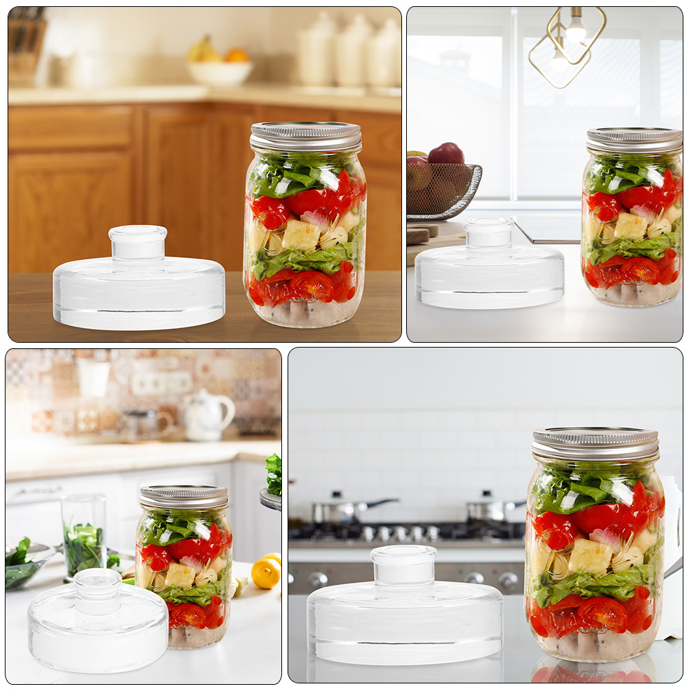 2 Pcs Fermented Glass Weights  - Mason Jar Wide Mouth avis et prix