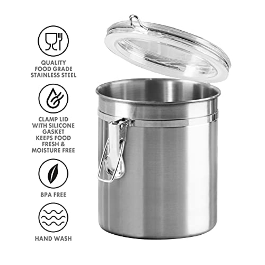 Set of 4 Stainless Steel Kitch - Food Storage In The Kitchen avis et prix