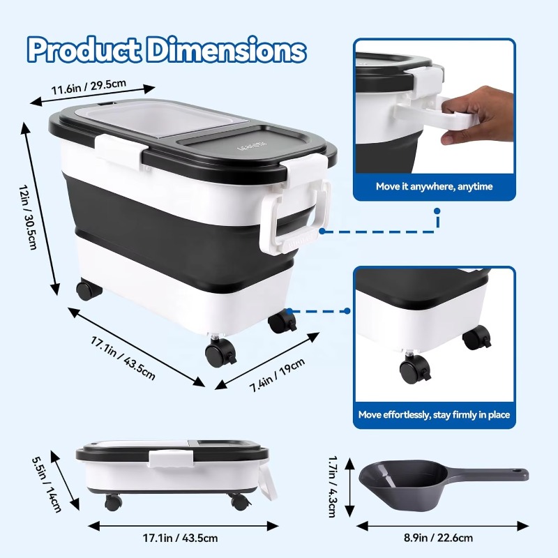 Dog Food Storage Container 20- - Food Storage Dog avis et prix
