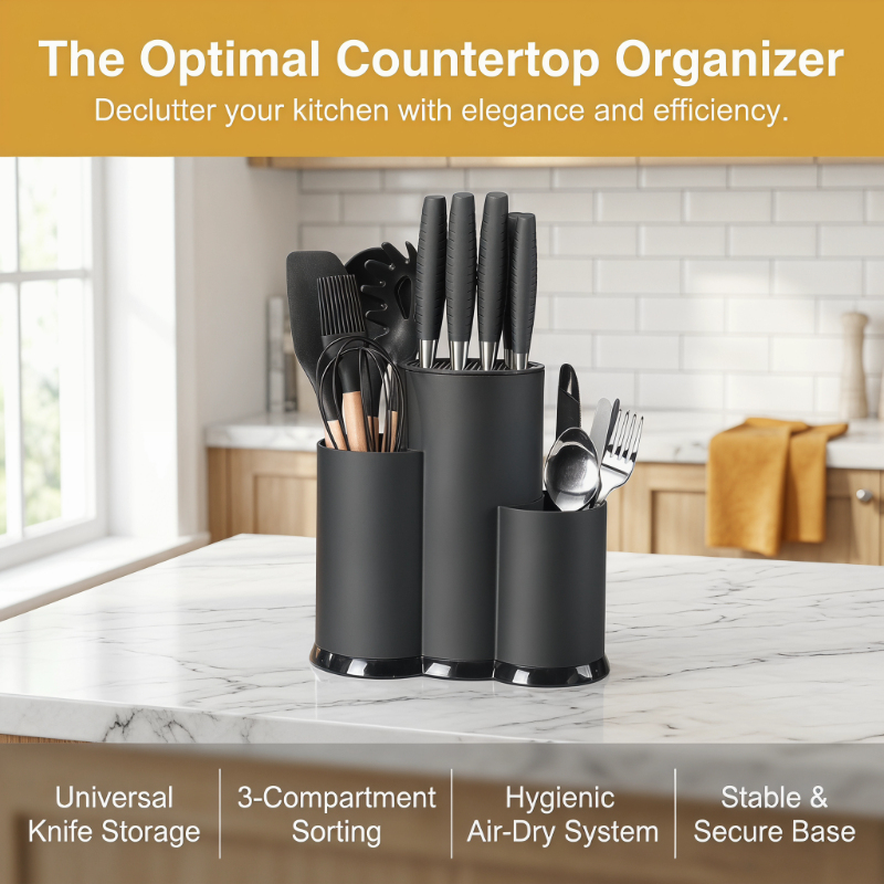Kitchen Organizer Rack PP Knif - Food Storage Cabinet For Kitchen avis et prix