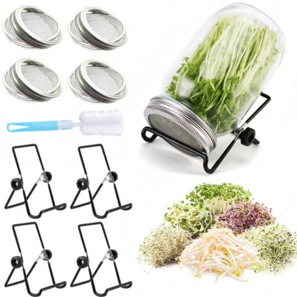 9pcs Sprouting Lids Growing Ki - Mason Jar Wide Mouth avis et prix
