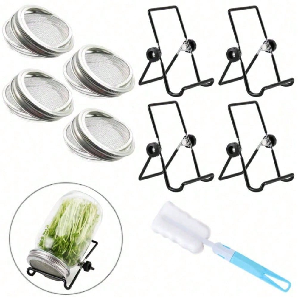 9pcs Sprouting Lids Growing Ki - Mason Jar Wide Mouth avis et prix