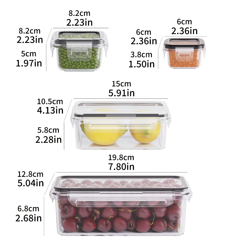 Set BPA-Free Airtight Food Con - Food Storage Jars Plastic avis et prix