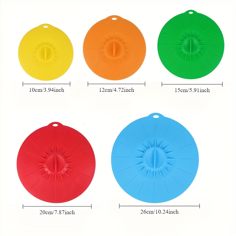 5-Piece Silicone Lids, Heat-Re - Food Storage Utensils avis et prix