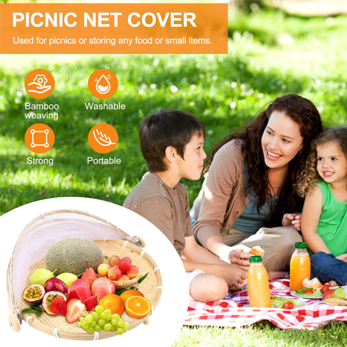 Hand-Woven Food Tent Basket Tr - Food Storage Net avis et prix
