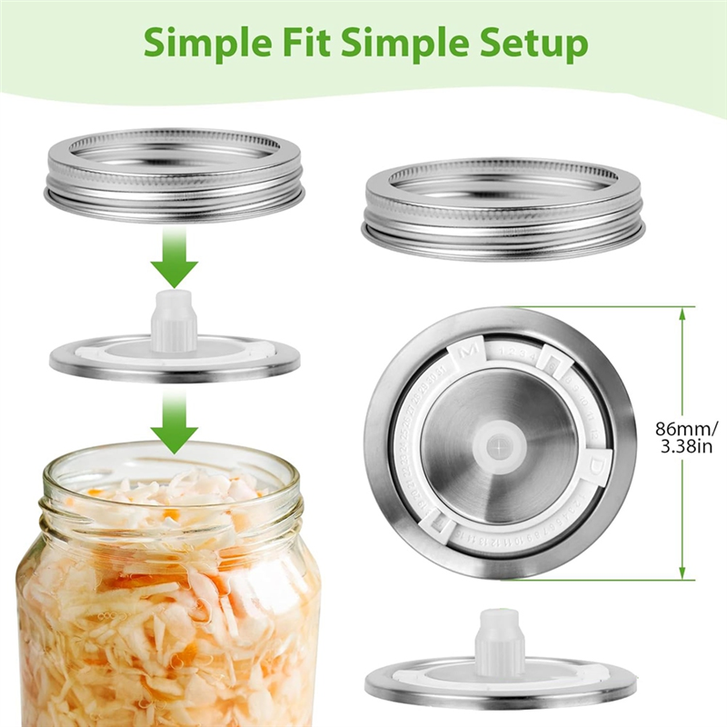 4 Stainless Steel Fermentation - Mason Jar Wide Mouth avis et prix