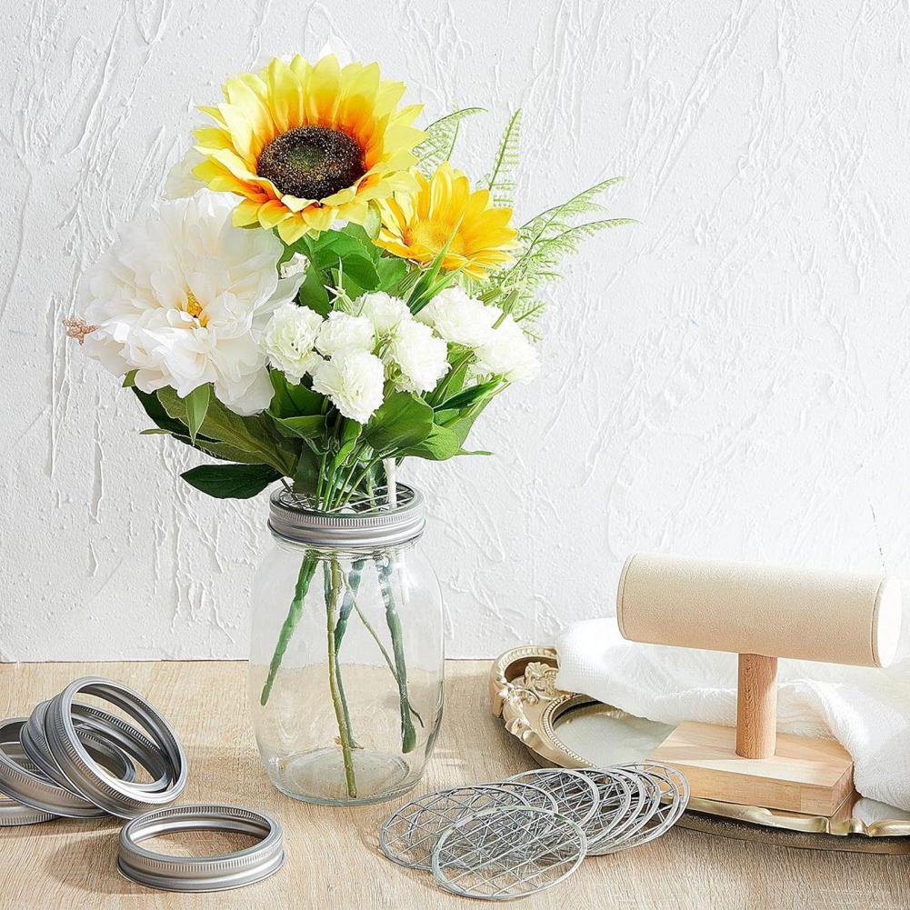 Metal Mason Jar Flower Lid Ins - Mason Jar Wide Mouth avis et prix