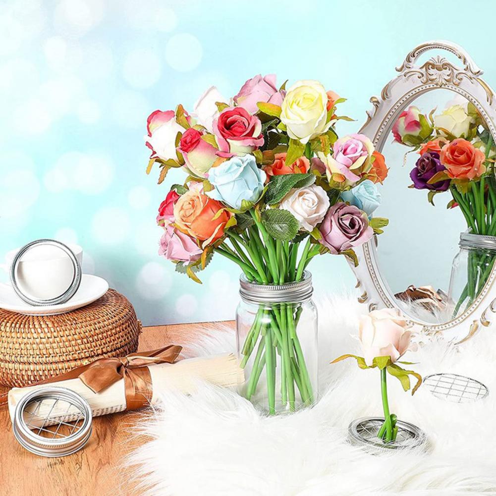 Metal Mason Jar Flower Lid Ins - Mason Jar Wide Mouth avis et prix