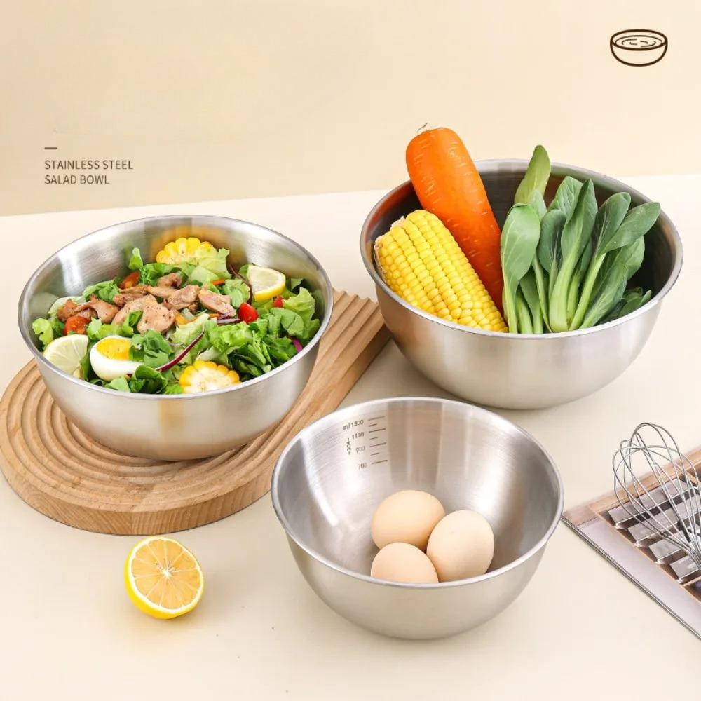 3pcs Stainless Steel Bowl Set  - Food Storage Utensils avis et prix