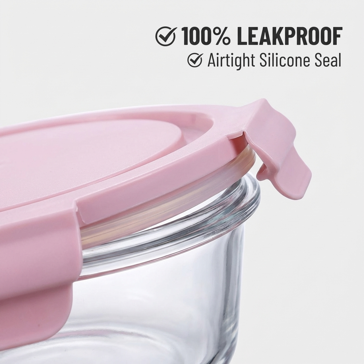 Pink Cartoon Sushi Round Glass - Food Storage Lock Box avis et prix