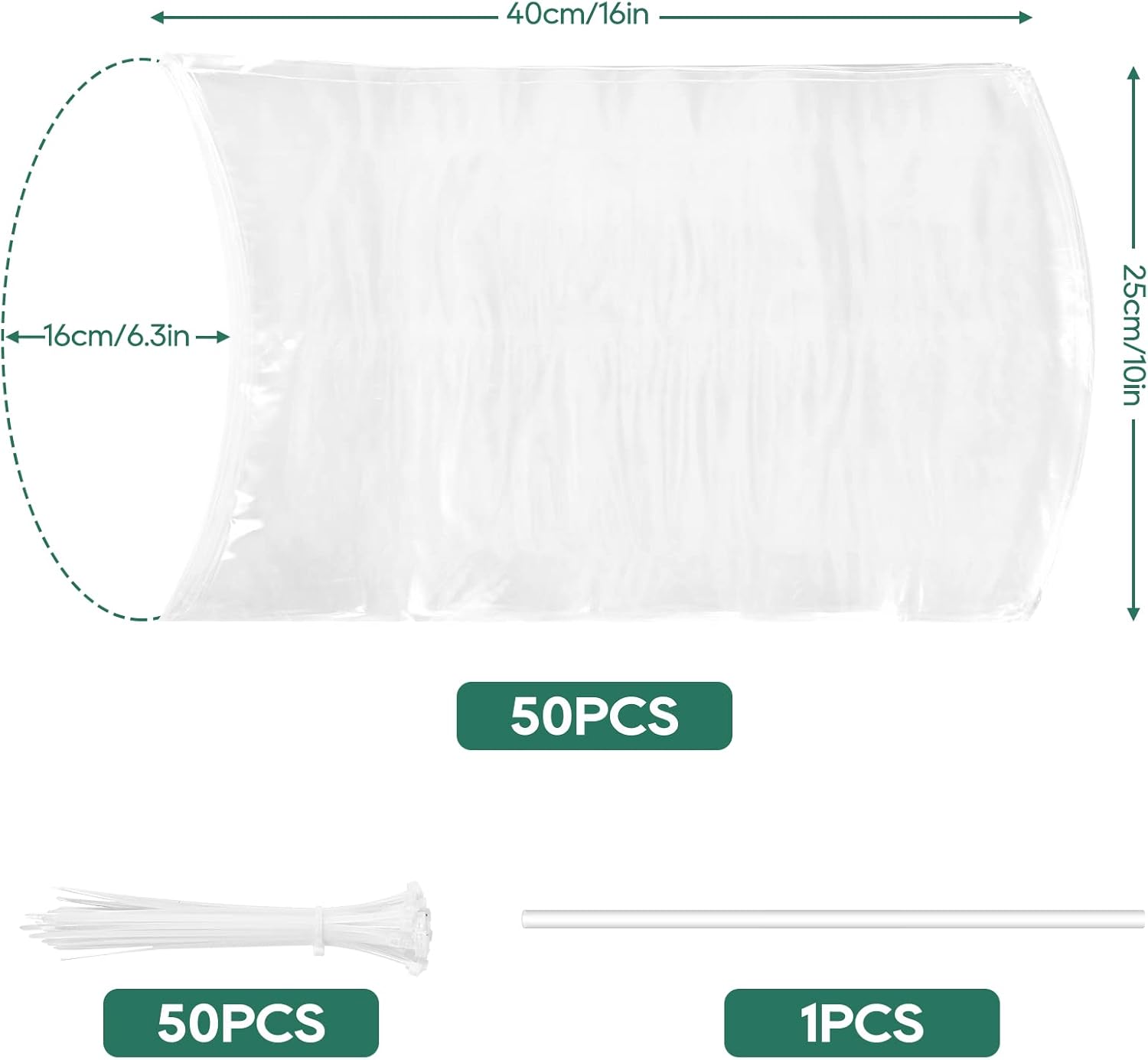 50 Poultry Shrink Bags 10x16in - Food Storage Silicone Bags avis et prix