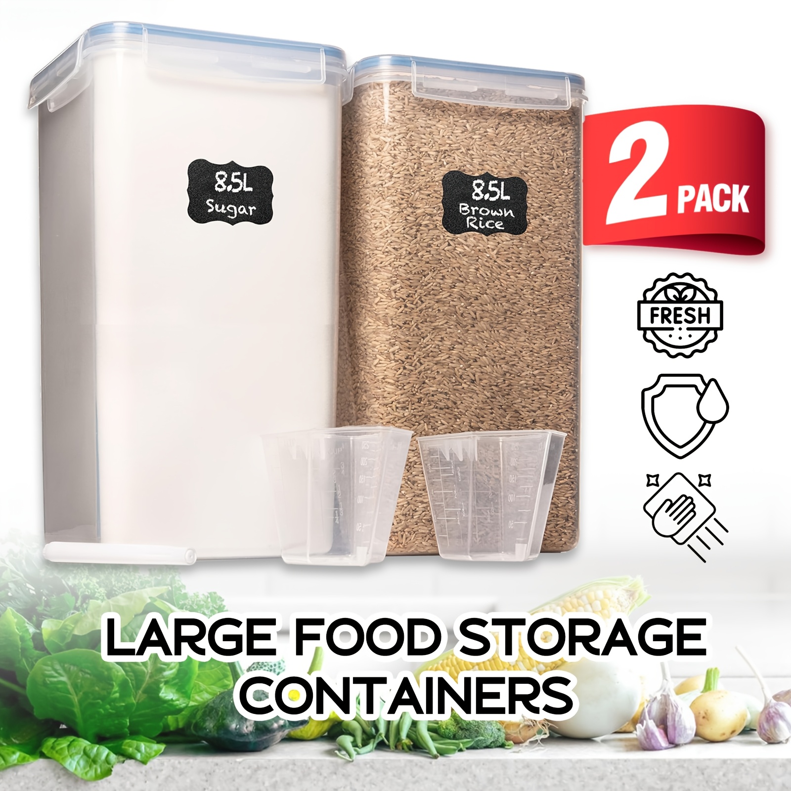 2/4/6pcs 8.5L/287Oz, Extra Lar - Food Storage The Range avis et prix