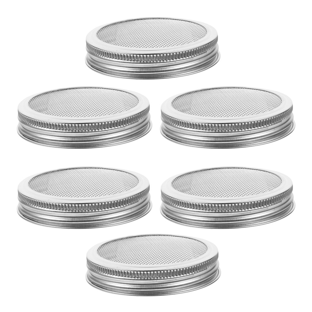 6Pcs Stainless Steel Sprouting - Mason Jar Wide Mouth avis et prix