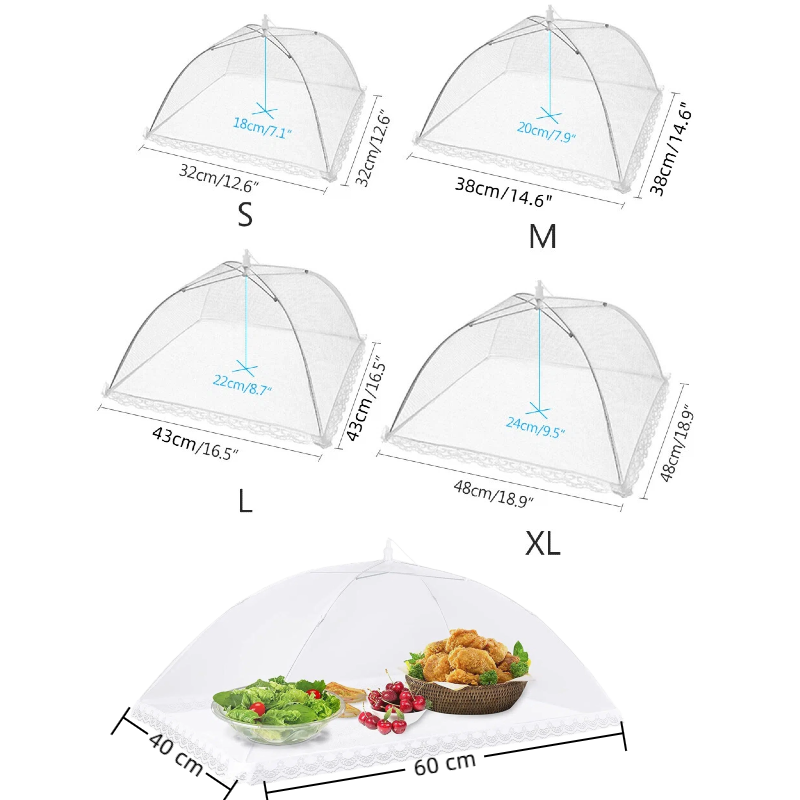 Large pop-up white mesh food c - Food Storage Net avis et prix