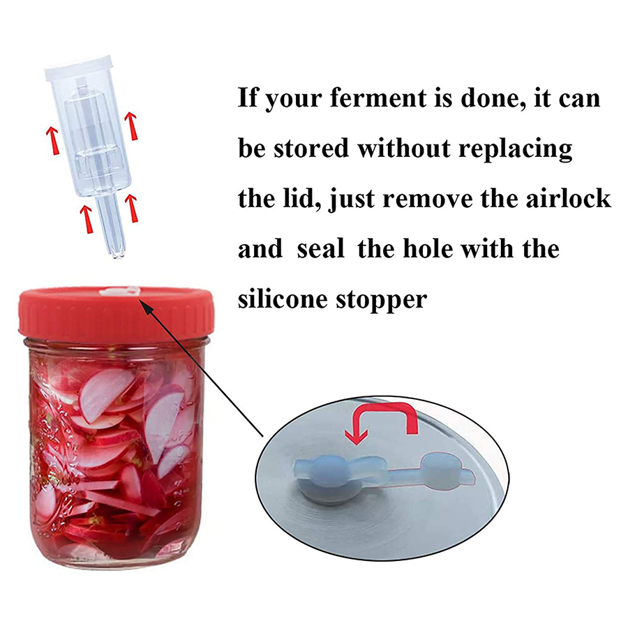 Fermentation Lids Plastic Ferm - Mason Jar Wide Mouth avis et prix