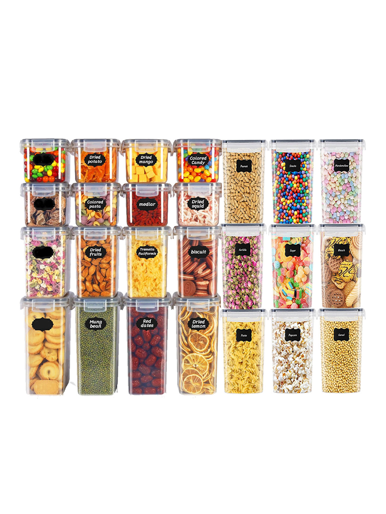 48pcs,Sealed food storage cont - Food Storage Jars Plastic avis et prix