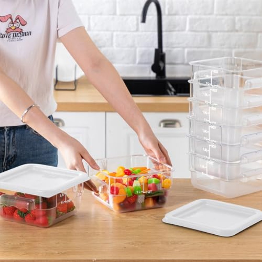 8 Pcs 2 Quart Food Storage Con - Food Storage Quart Containers avis et prix