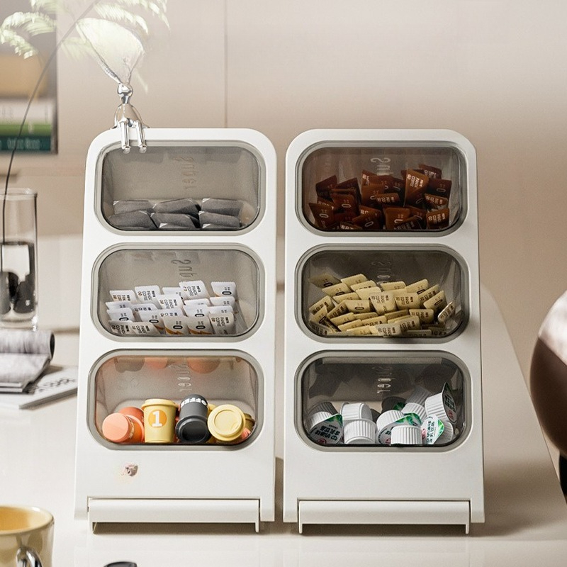 3 Tier Tea Bag Organizer Plast - Food Storage Cabinet For Kitchen avis et prix