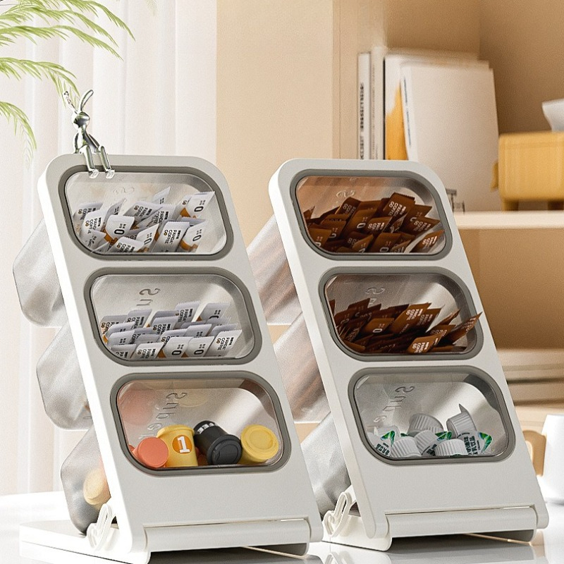 3 Tier Tea Bag Organizer Plast - Food Storage Cabinet For Kitchen avis et prix