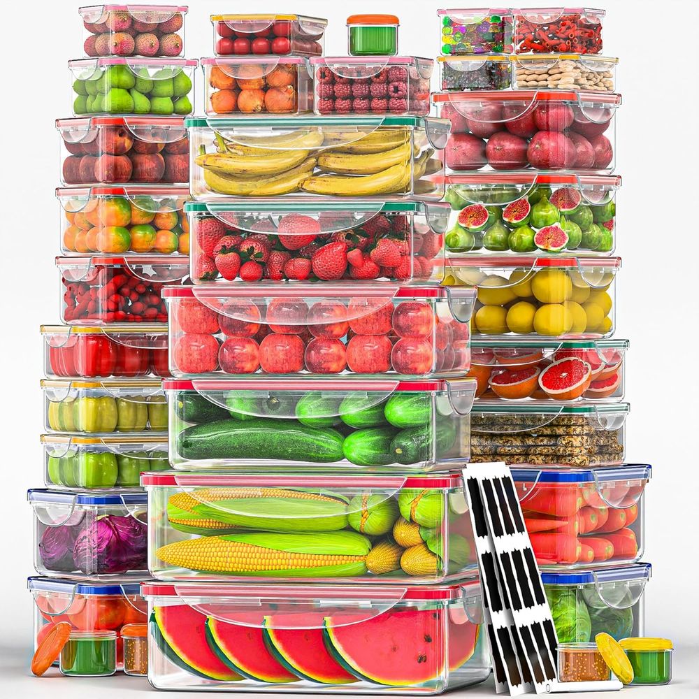 70 Pcs Large Food Storage Cont - Food Storage In The Kitchen avis et prix