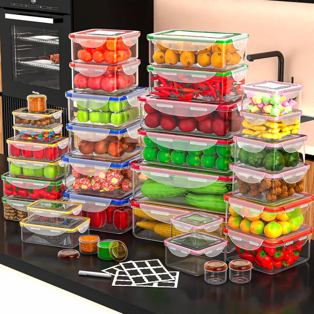 70 Pcs Large Food Storage Cont - Food Storage In The Kitchen avis et prix