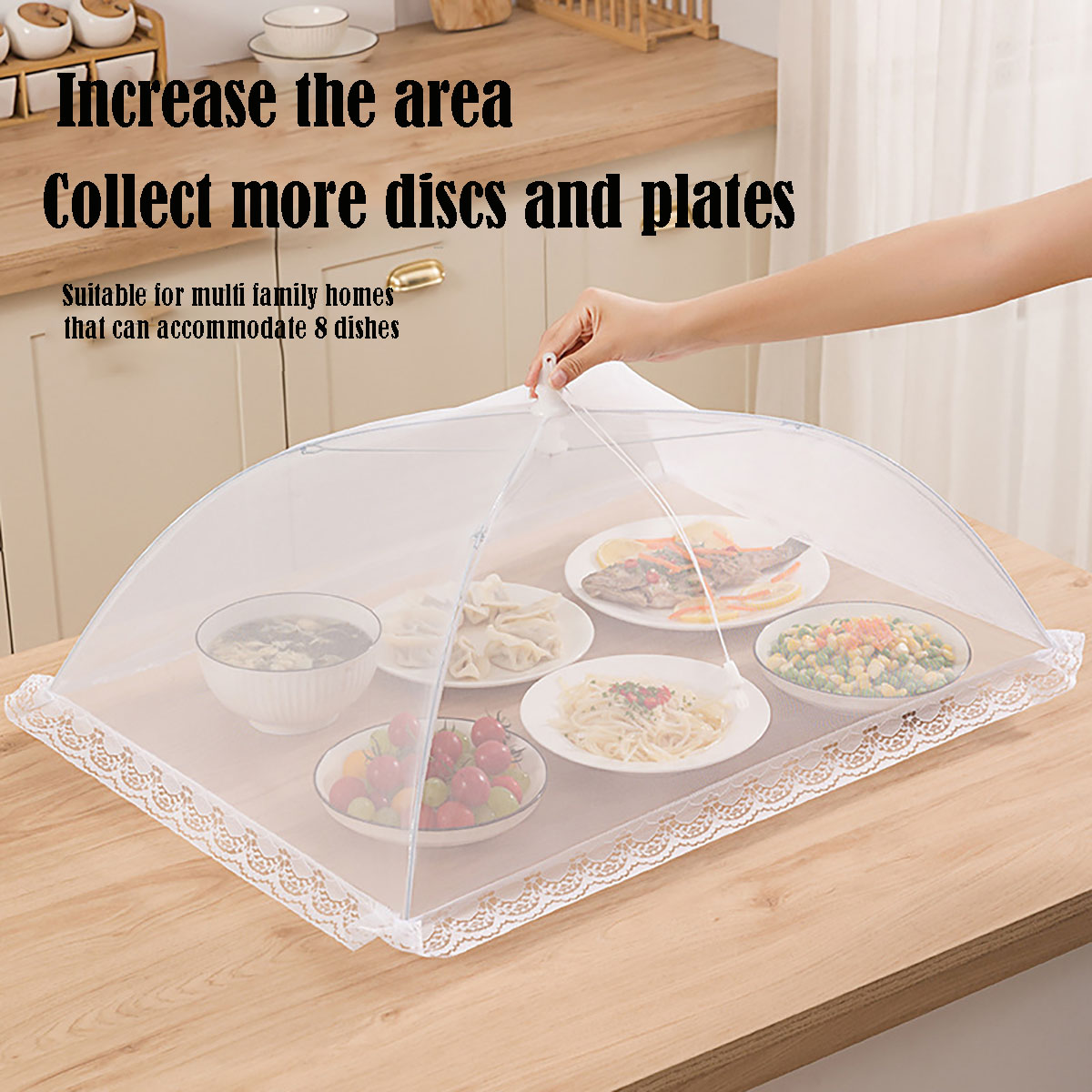 Foldable Food Mesh Cover, Fly  - Food Storage Net avis et prix