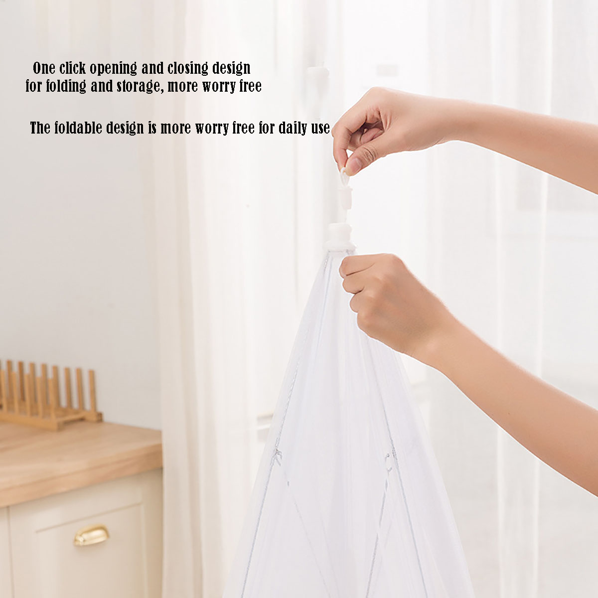 Foldable Food Mesh Cover, Fly  - Food Storage Net avis et prix