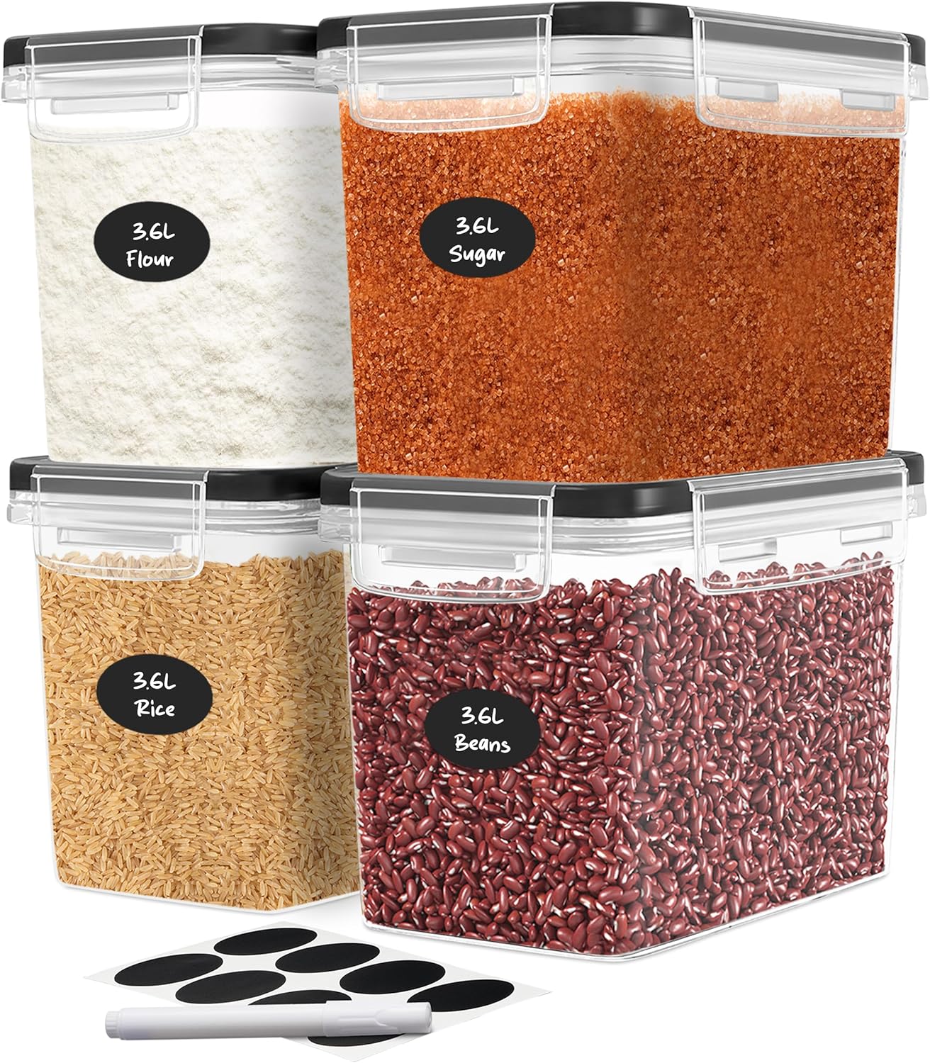 Flour Sugar Storage Containers - Food Storage In The Kitchen avis et prix