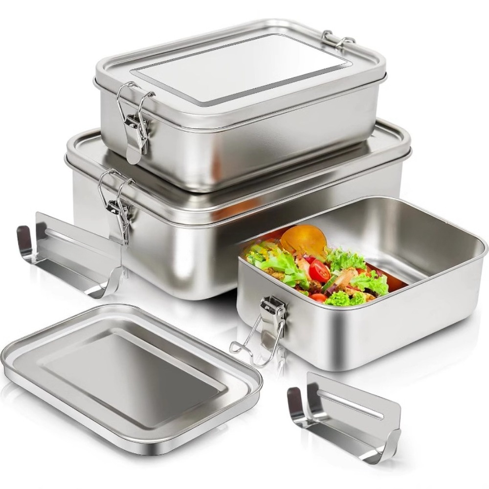 Stainless Steel Bento Box Meta - Food Storage Lock Box avis et prix