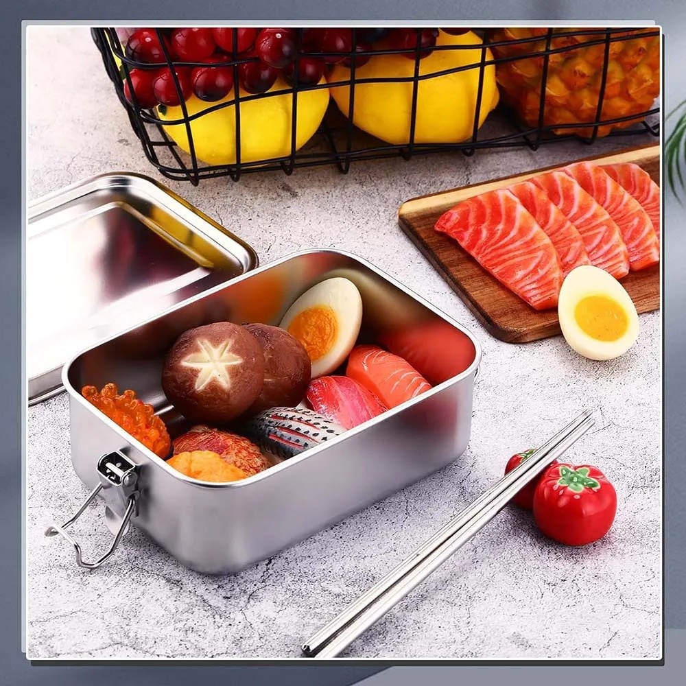 Stainless Steel Bento Box Meta - Food Storage Lock Box avis et prix